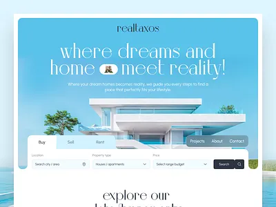 realtaxos — Real estate landing page bento branding clean ui favnio homepage interface landingpage light property property search propertywebsite real estate real estate website realestatebranding serif ui uiux uxdesign webdesign website