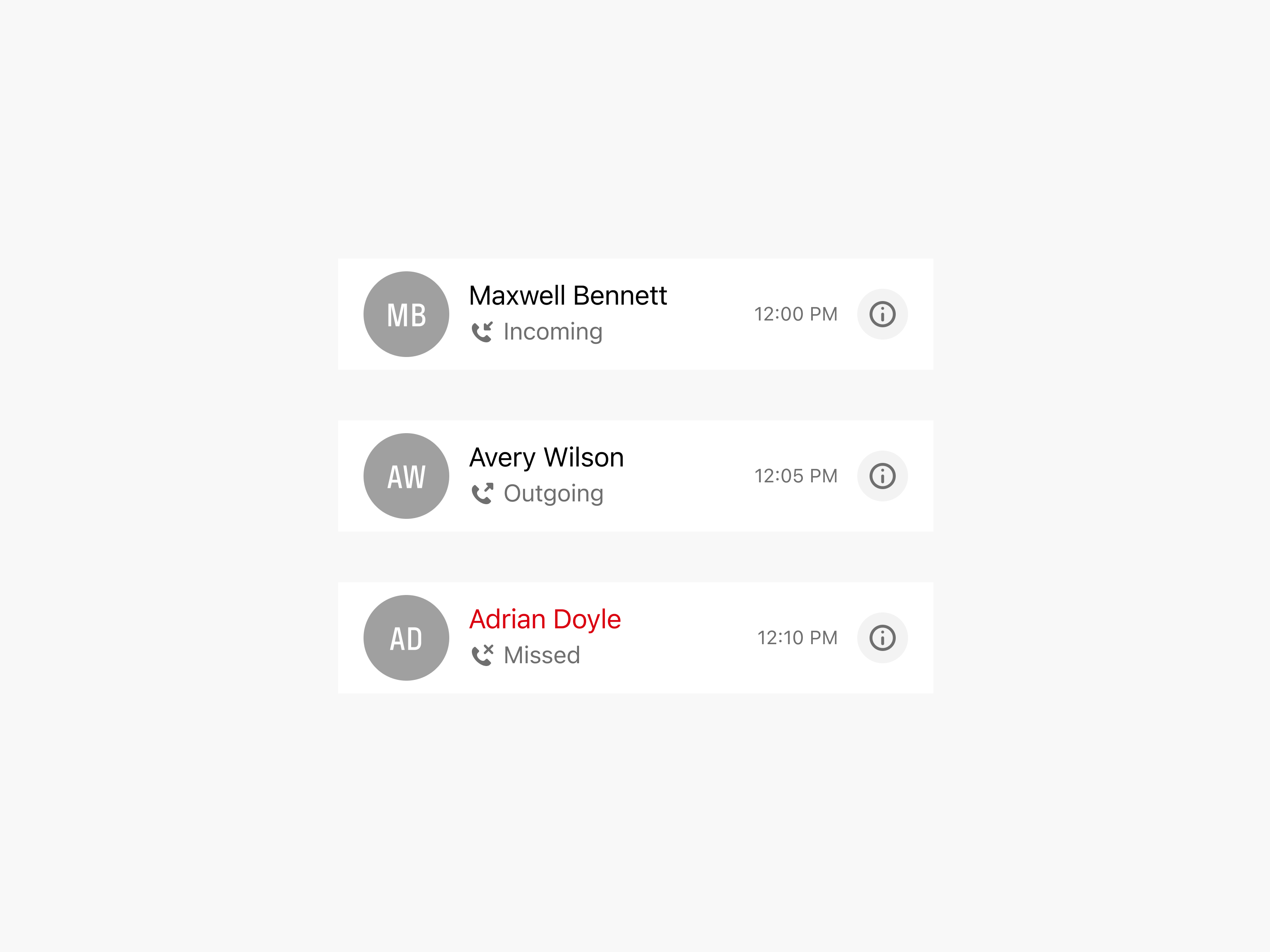 Voicemail List Item