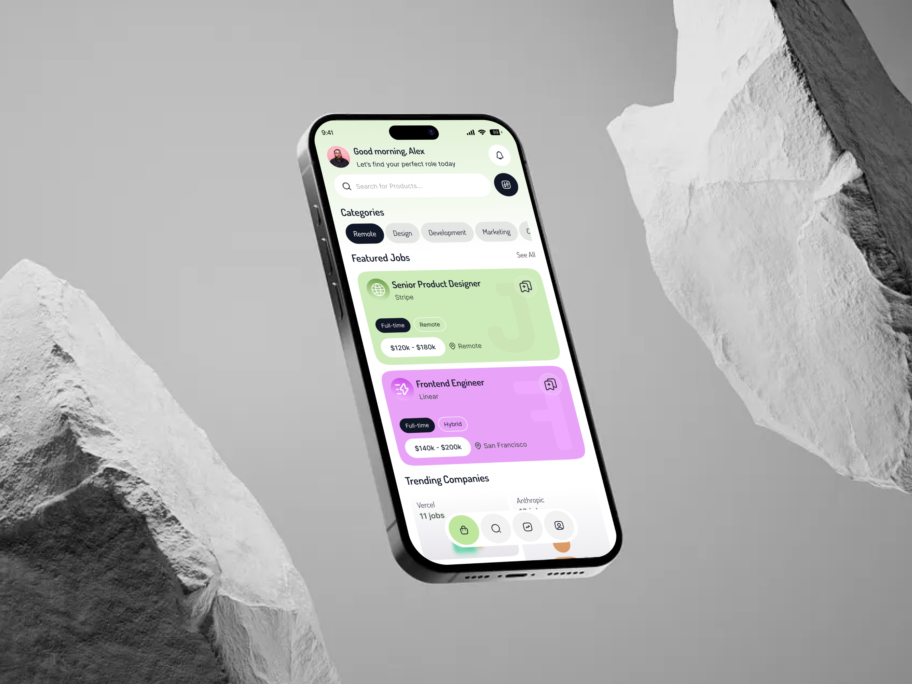 NextHire - Premium Job Finder Mobile App UI ai app app design career app career platform dashboard design design hiring platform ios job app job finder job finder mobile app job list job search app mobile app part time job app recruit recruit app saas ui ux