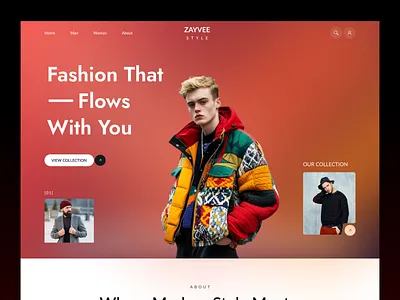 ZAYVEE - Fashion E-commerce Website modern ui ui deisng uiux design user experience user interface user research ux deisng web deisgn website website deisgn