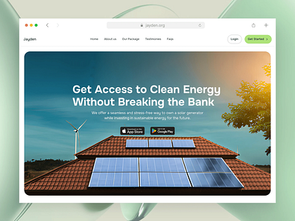 Jayden Energy - Clean Energy Accessible with Flexible Payments.