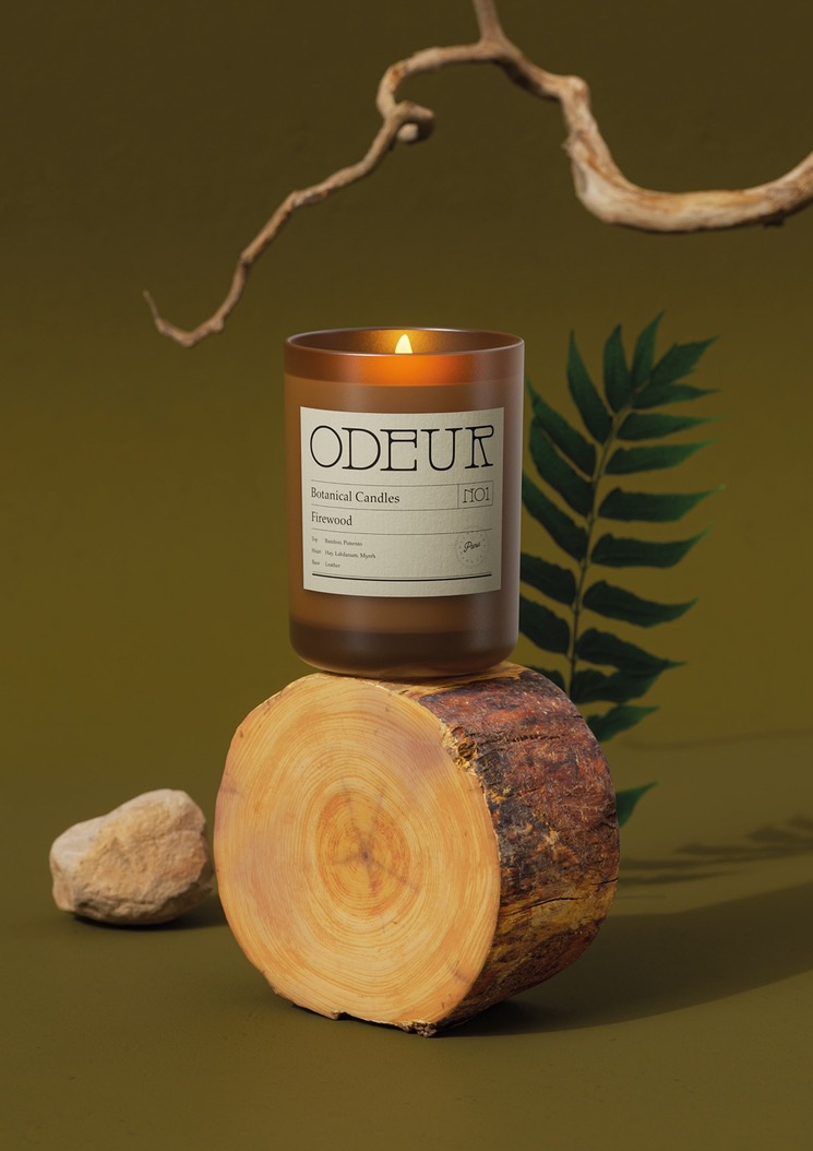 ODEUR — Candle Branding, Packaging & 3D brand design branding design graphic design illustration logo typography
