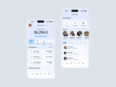 Fintech Mobile App appdesign dashboarddesign digitalbanking fintech mobileui uidesign uxdesign