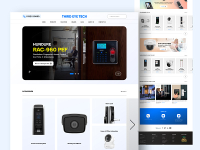 Security service web UI with responsive app design e commerce app e commerce web ecommerce security system