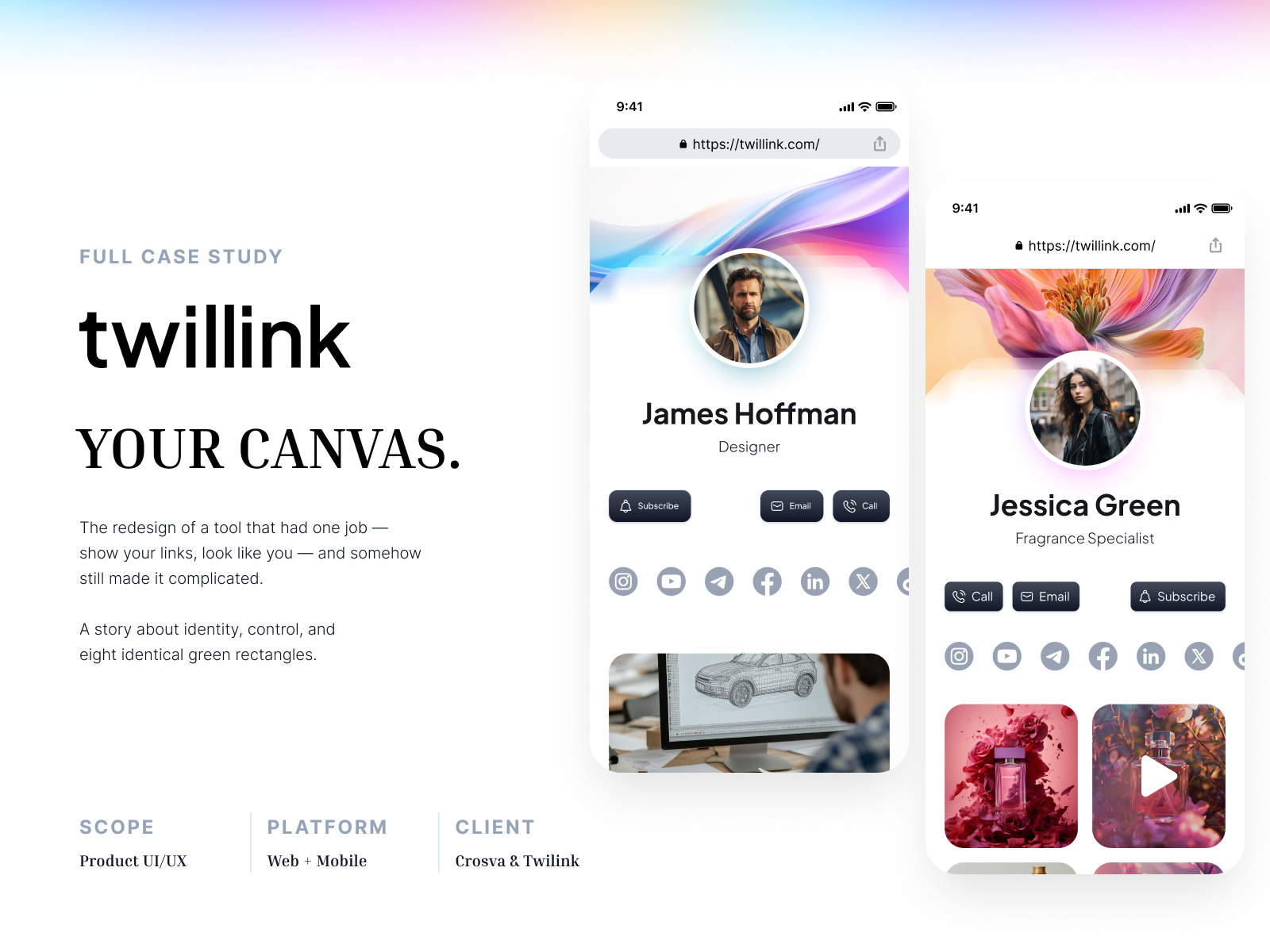 Twilink — Creator Platform Design · Canvas-First Link in Bio calendar ui case study creator economy creator tools dark mode design dashboard design design portfolio figma design freelance designer indonesia designer interface design light mode design link in bio mobile app design product design saas design scheduling app startup design ui ux design web app design