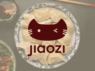 Jiaozi restaurant branding design graphic design illustration logo typography vector