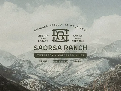 Saorsa Ranch Brand branding colorado logo ranch