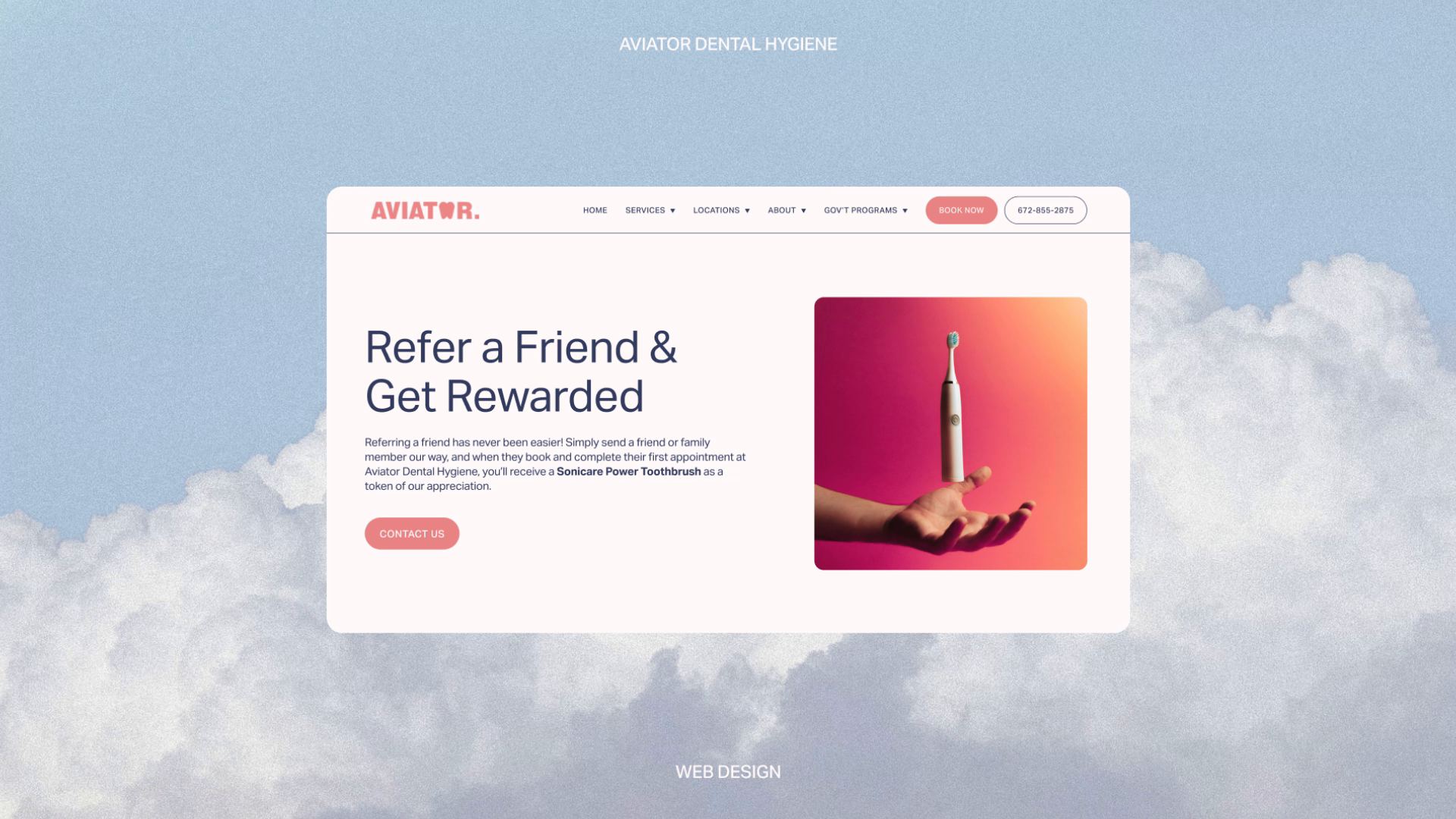 Aviator Dental Hygiene - Website Redesign