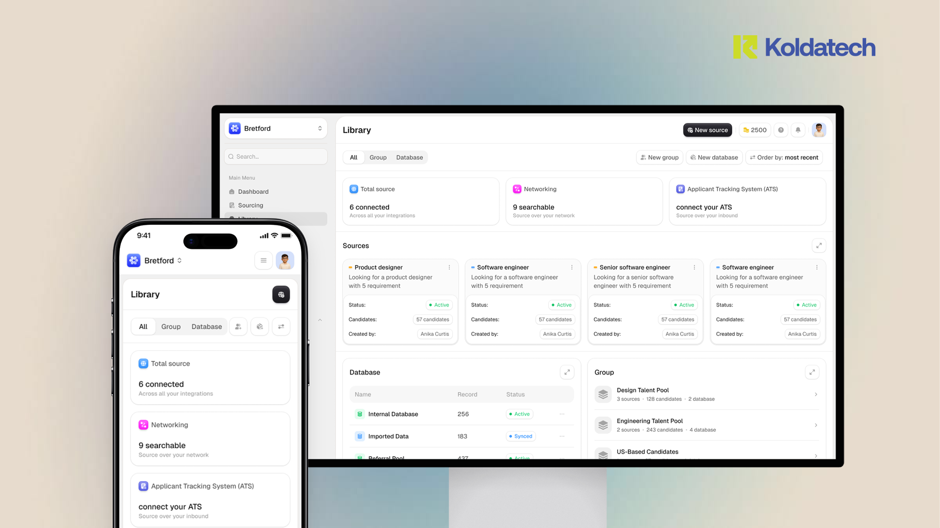 Example of Modern Saa S & Ai Platform UI/UX Design