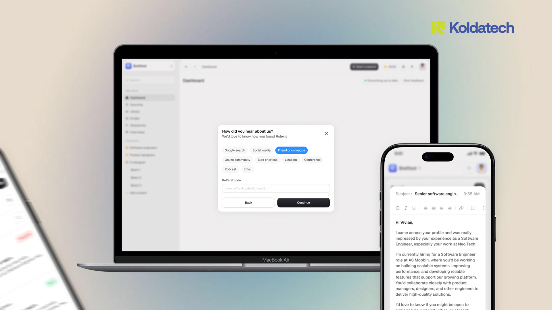 Example of Modern Saa S & Ai Platform UI/UX Design