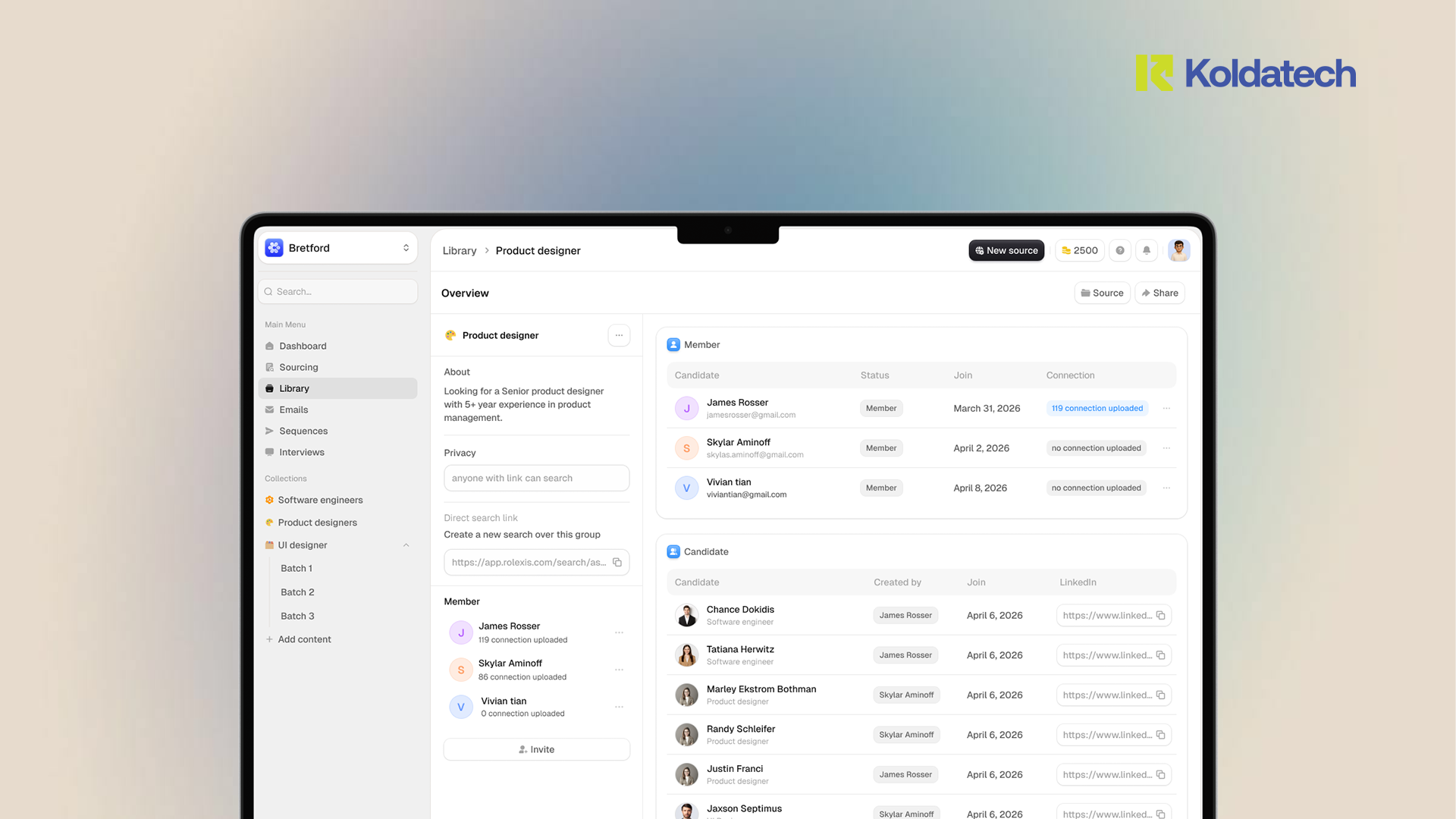 Example of Modern Saa S & Ai Platform UI/UX Design