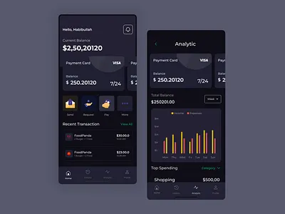 Finance service - Mobile app 2023 app design bank app banking mobile app card clean app finance mobile app fintech habib landing page design minimal app services app template design ui uiux wallet website design