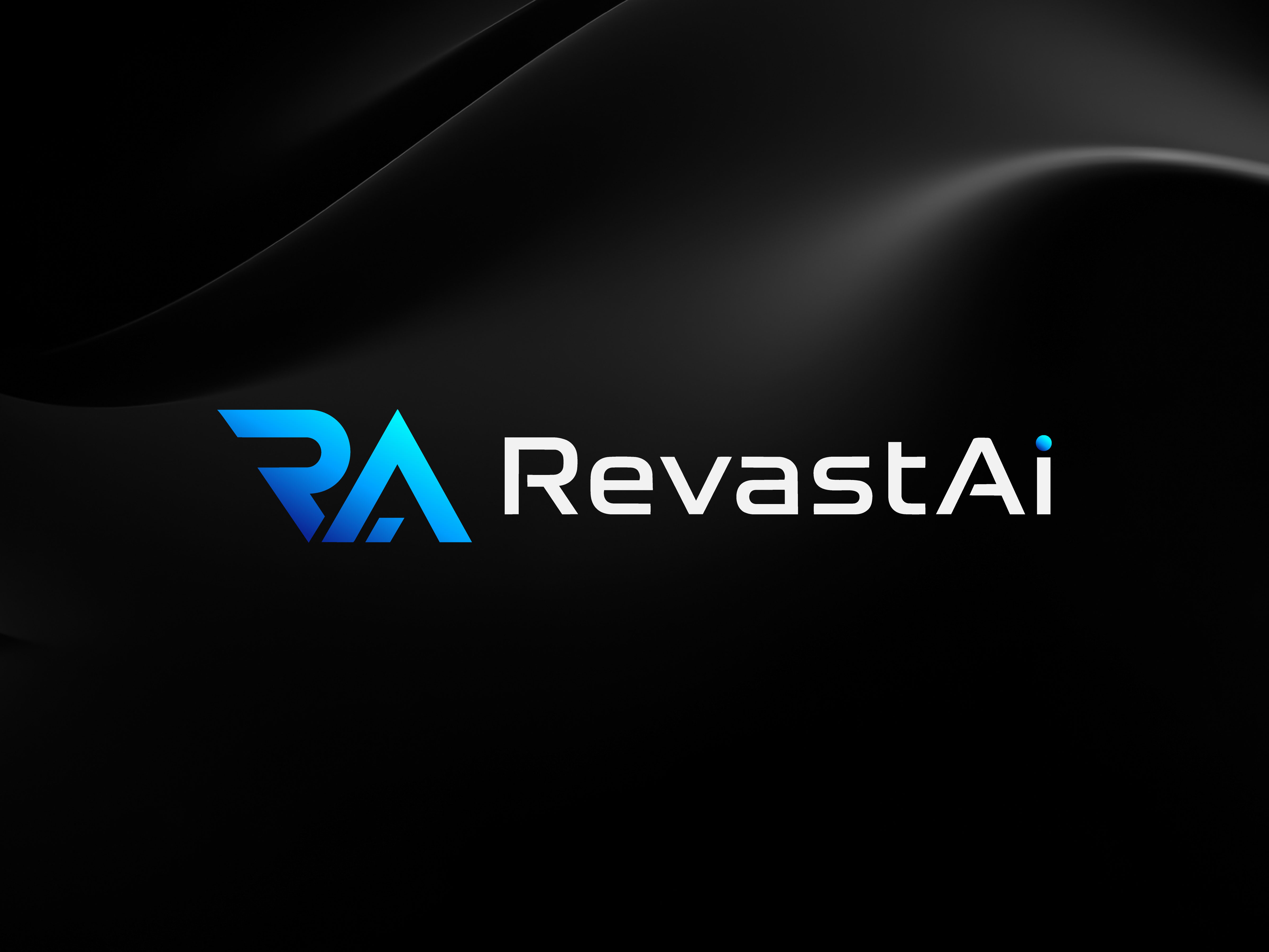 Revast AI Logo Identity ai artificial intelligence automation brand brand identity branding branding kit corporate branding design graphic design graphic designer icon logo logo design monogram revastai ui