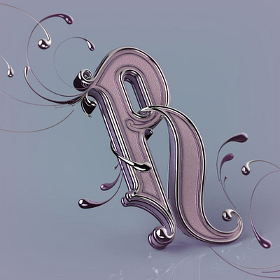 R 3d 3dart 3dlettering illustration render typography