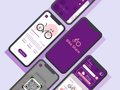 Bicycle Renting and Sharing System Mobile UX app design ui ux