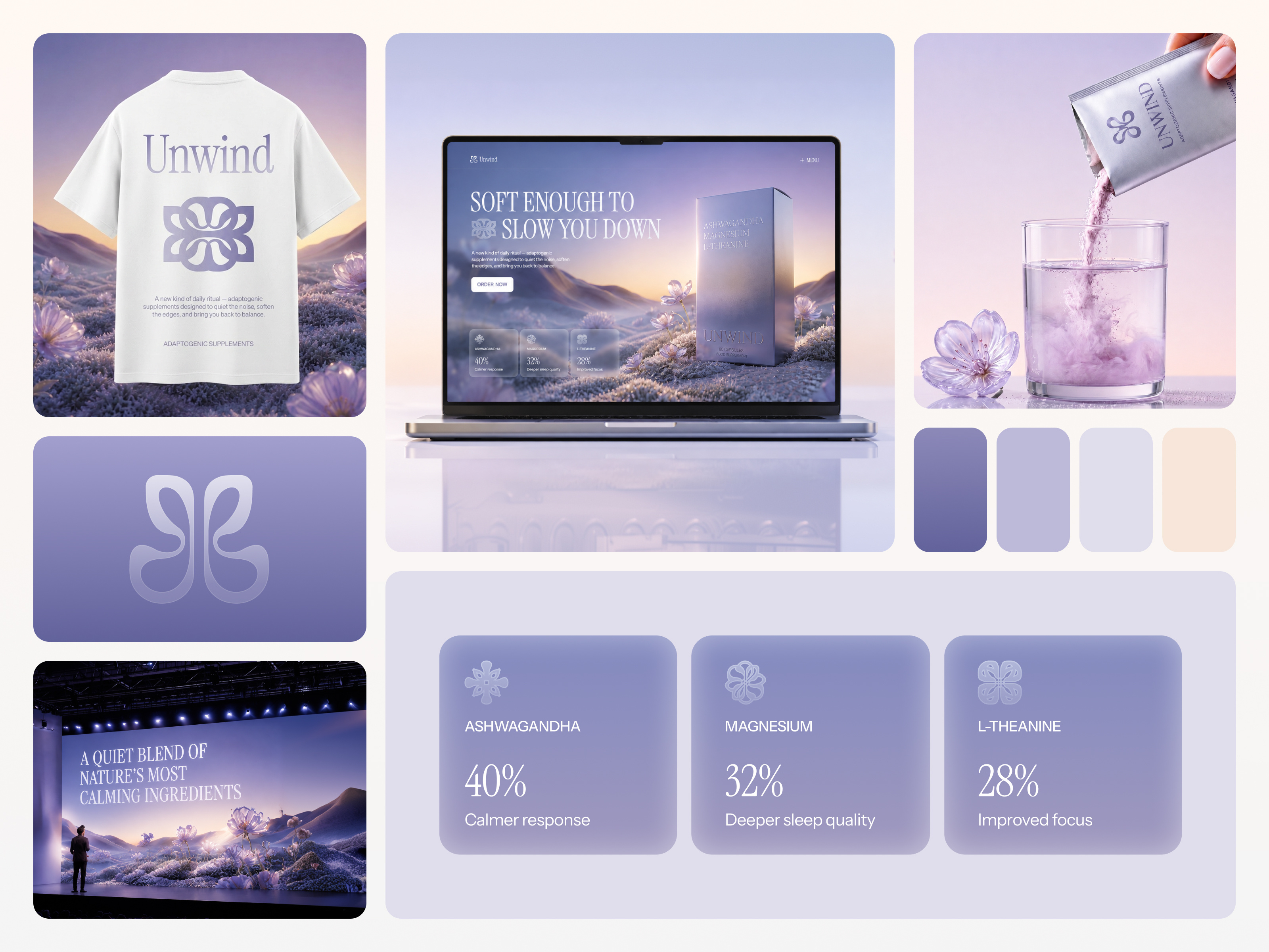 Branding Concept For an Adaptogenic Supplements Brand