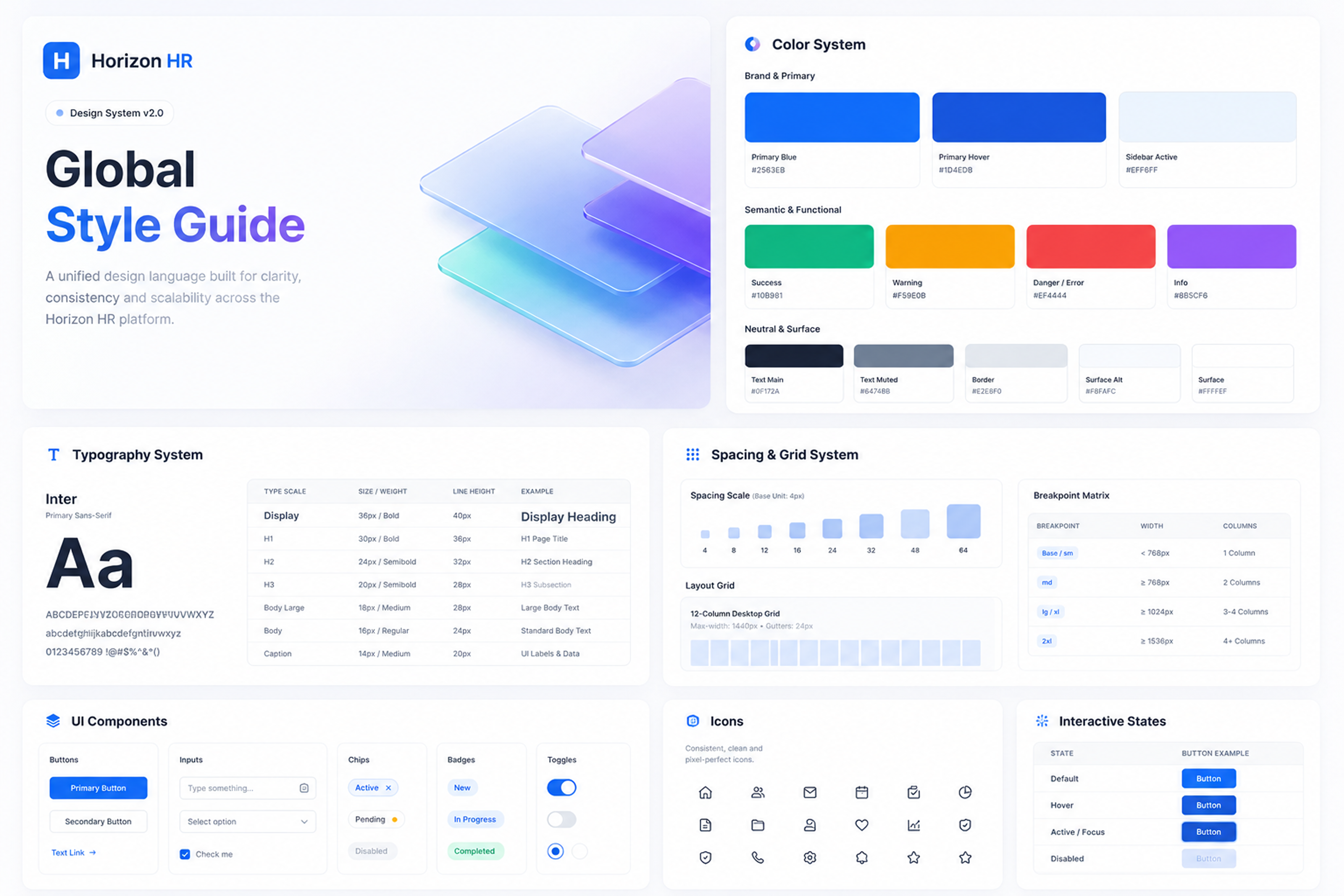 HR Dashboard UI Kit — Horizon HR admin dashboard analytics dashboard dashboard ui employee management figma hr dashboard management dashboard saas dashboard ui kit