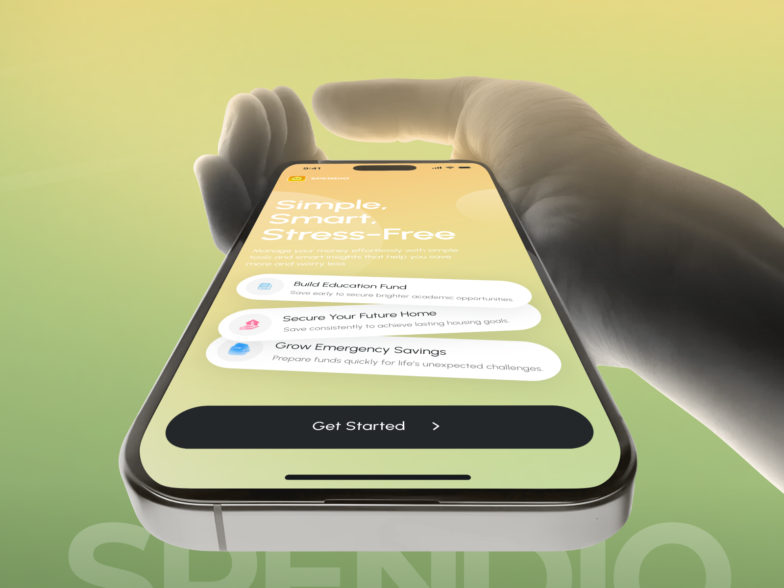 Spendio Money Tracker App MVP app app ui budget tracker finance finance management app fintech ios self tracker ui ux