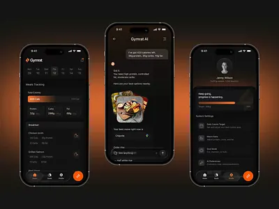 Gymrat Fitness App UI/UX Design app design case study clean interface figma fitness app fitness motivation gymrat health app minimalist ui mobile app design mobile ui modern app product design sumunar studio tech design ui design user experience user interface ux design workout tracker