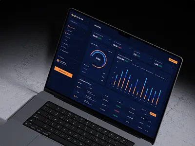 Fitness Analytics Dashboard — Dark SaaS UI Design SaaS Analysis adminpanel analytics b2bdesign boldui charts cleanui darkdashboard darkui dashboard datavisualization figma fitnessapp kpi productdesign saas subscriptionui ui ux uxdesign webdesign