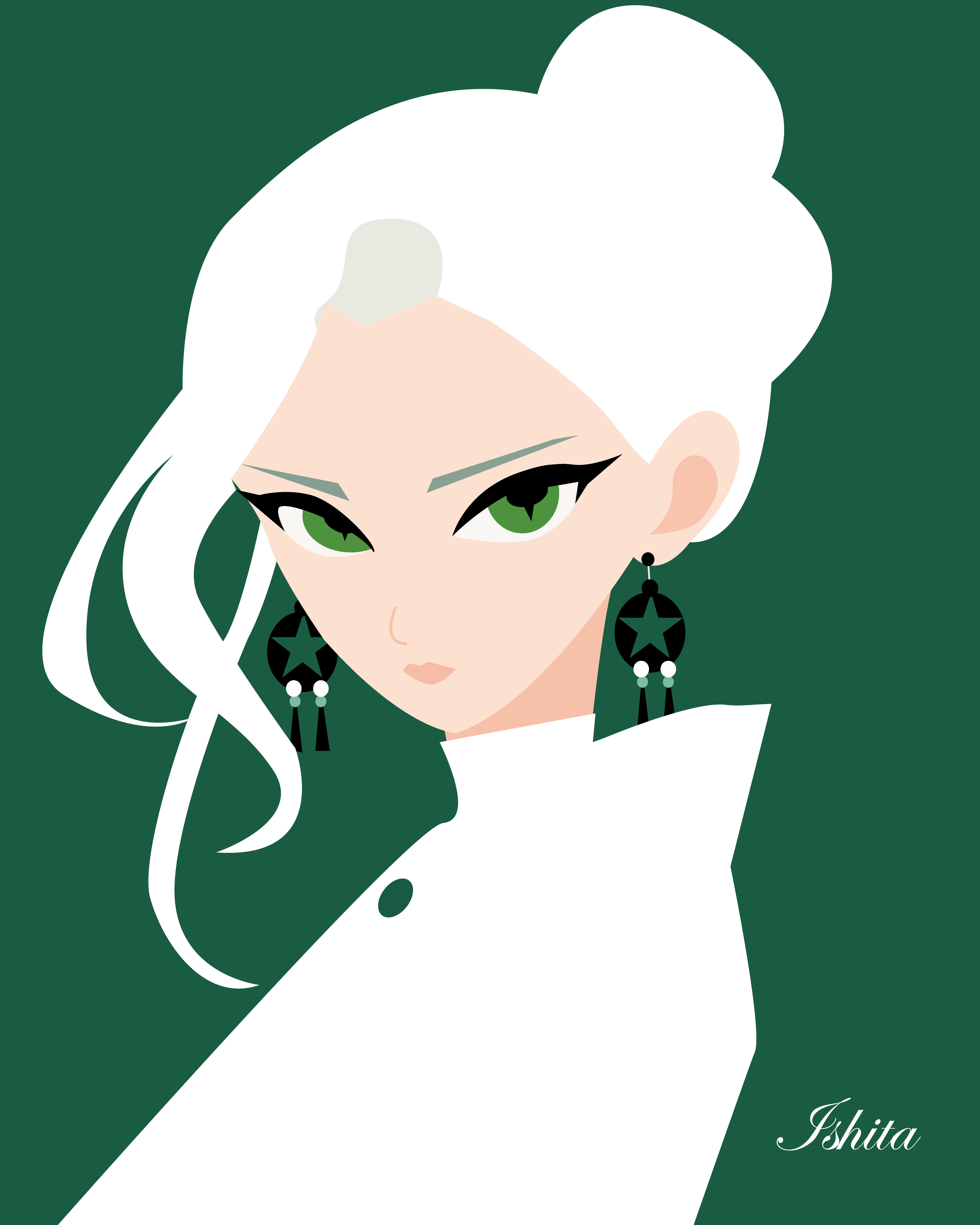Emerald gaze design graphic design illustration minimalist vector