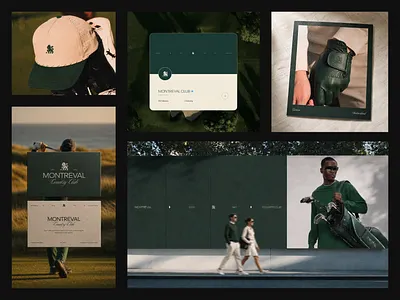 Montreval - Luxury Golf Sport Brand Identity Design System Logo brand design brand guideline brand identity brand strategy branding business card classic country club design system elegant golf identity design logo design luxury mockup premium sport timeless typography visual identity
