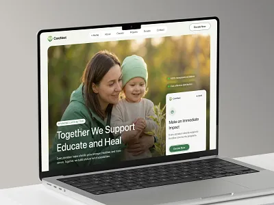Charity & Donation Website Design charity charity landing page charity webstie donation figma design foundation fundraising landing page ngo organization pixelean ui ui ux design uiux web design web ui website design