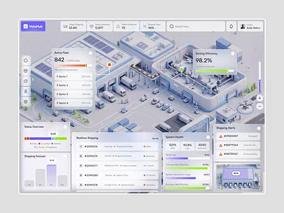 VeloHub – Logistics Management Dashboard Animation animation clean dashboard dashboard animation landingpage logistic logistic website management web microinteraction motion graphics ui animation web web animation