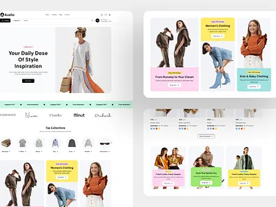 Avelio — Modern Fashion eCommerce Website ✨ avelio designerlife designinspiration digitaldesign ecommerce ecommercedesign fashionwebsite landingpage onlinestore shopify trendingdesign uidesign uitrend uxdesign webdesign webflow wixtemplate