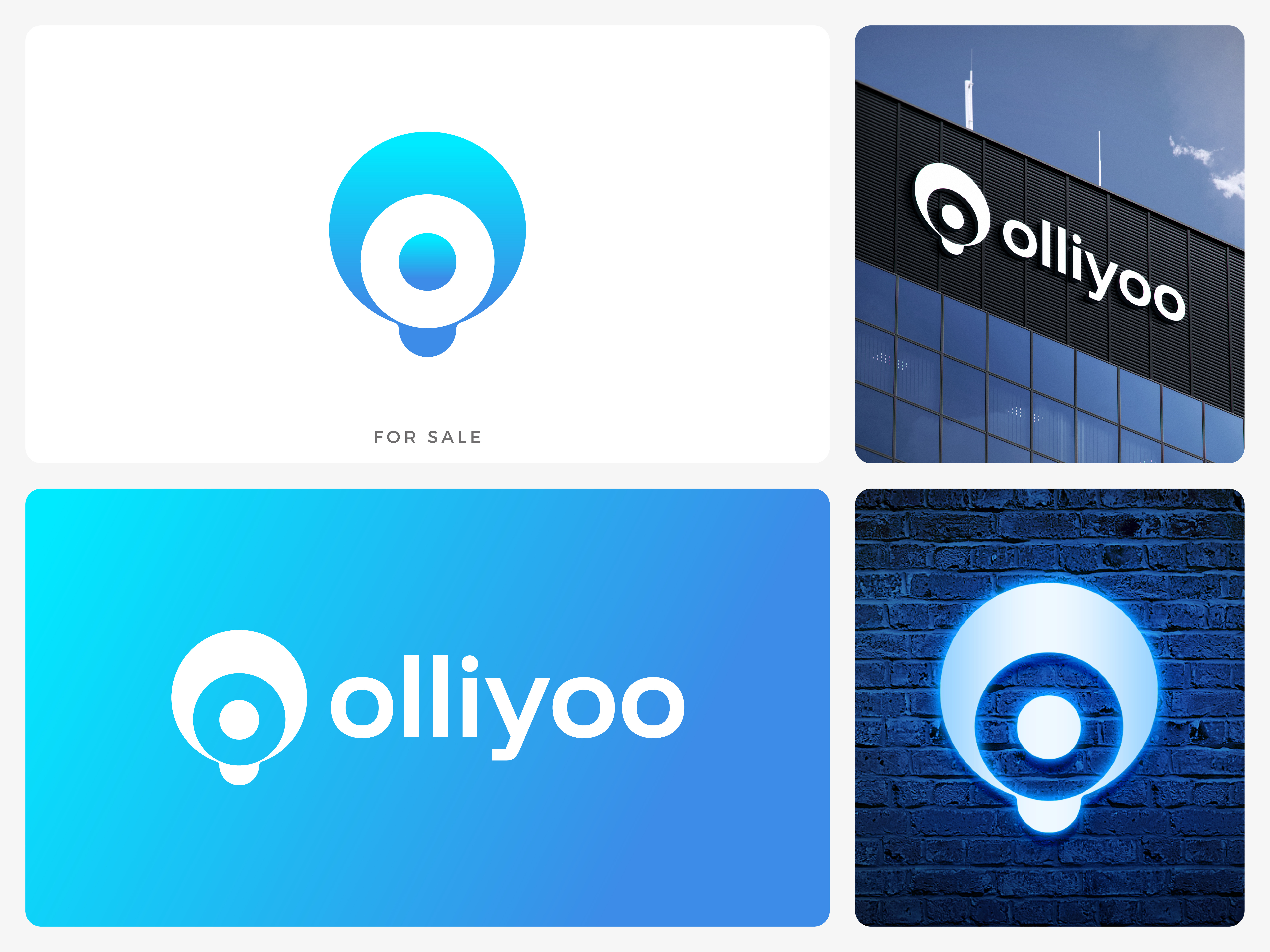O Light Bulb Logo – Creative Minimalist Inspiration Mark