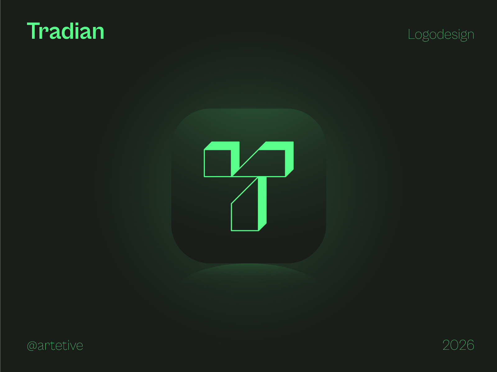 Tradian - Logo design for trading business brand identity branding business logo custom logo fintech logo geometry graphic design logo logo design logo designer mark minimalist logos modern logo simple logo symbol t t letter logo tech logo top trading logo