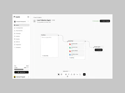 Agently: Workflow Canvas Agent Builder ai automation ai product ai tool automation ui builder ui creative dashboard dashboard concept dashboard inspiration flow builder modern interface no code ui node editor product designer software ui system design ui trends ux inspiration visual workflow web interface workflow builder