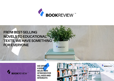 Brand identity design: BookReview books bra brand identity branding graphic design logo minimal modern