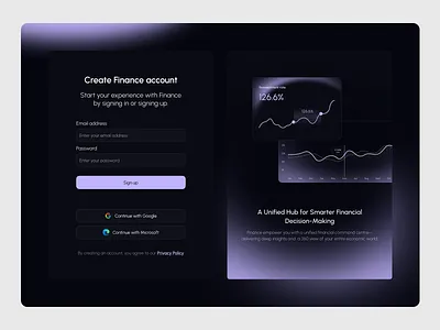 Dashboard: Login & Sign Up dashboad dashboard app design finance finance dashboard fintech form login login form login page modern onboarding signin web ui website login