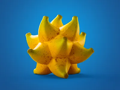 Super Slipper 3d banana c4d cinema4d illustration peel render