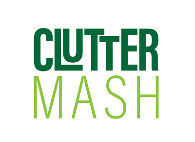 ClutterMash branding clutter design logo mash mess tidy typography