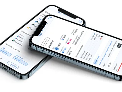DeFi app on mobile branding dashboard figma ui ux