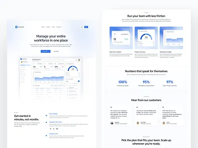 TalentScale – HR Platform Landing Page cleandesign dashboard dashboard employee design employee hr hrplatform landingpage minimaldesign minimalist moderndesign overview report statistic report ui uidesign uiux ux uxdesign webdesign