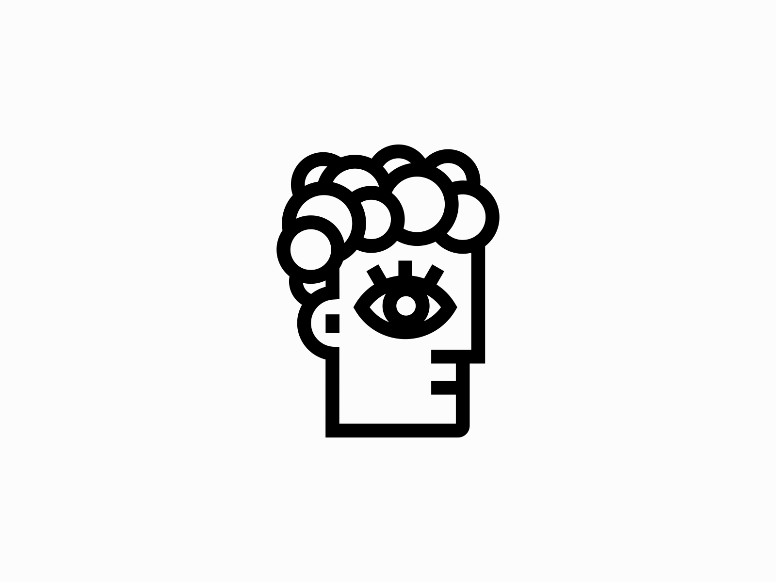 Abstract Human Head Logo