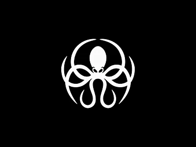 Octopus branding design flat graphic design illustration logo minimal vector