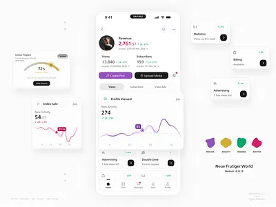 Dashboard Mobile UI UX analytics app design dashboard statistic ux design