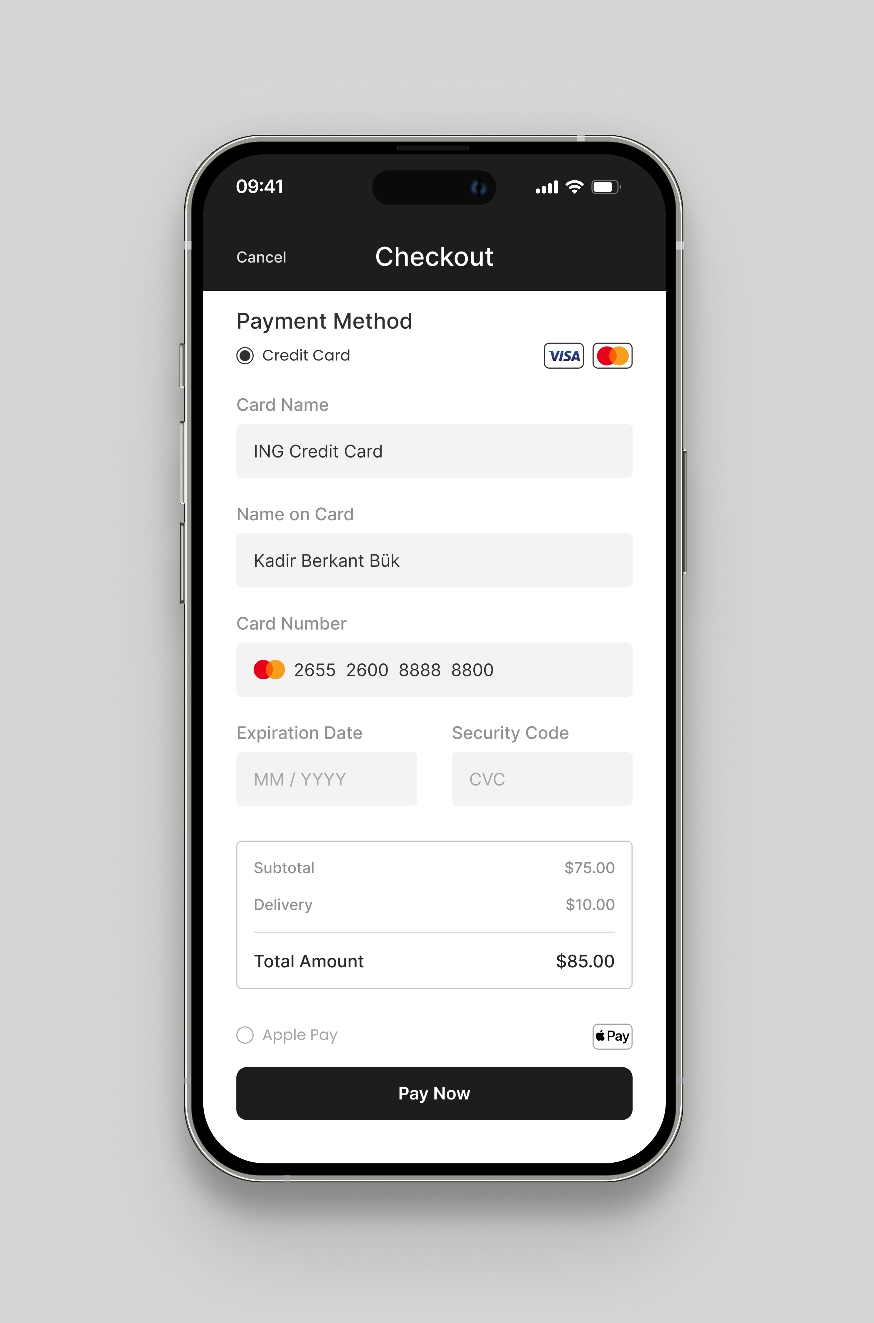 Credit Card Checkout app app design clean concept daily ui dailyui design fresh mobile mobile app simple typography ui ui design ux web design