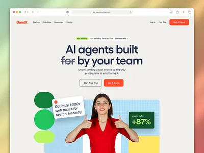 AI SaaS Landing Page Design ai design artificialintelligence dashboarddesign framer interface landingpage marketing design marketing page design modernui productdesign saas saasdesign startup uidesign uxdesign webapp webdesign webflow website wordpress