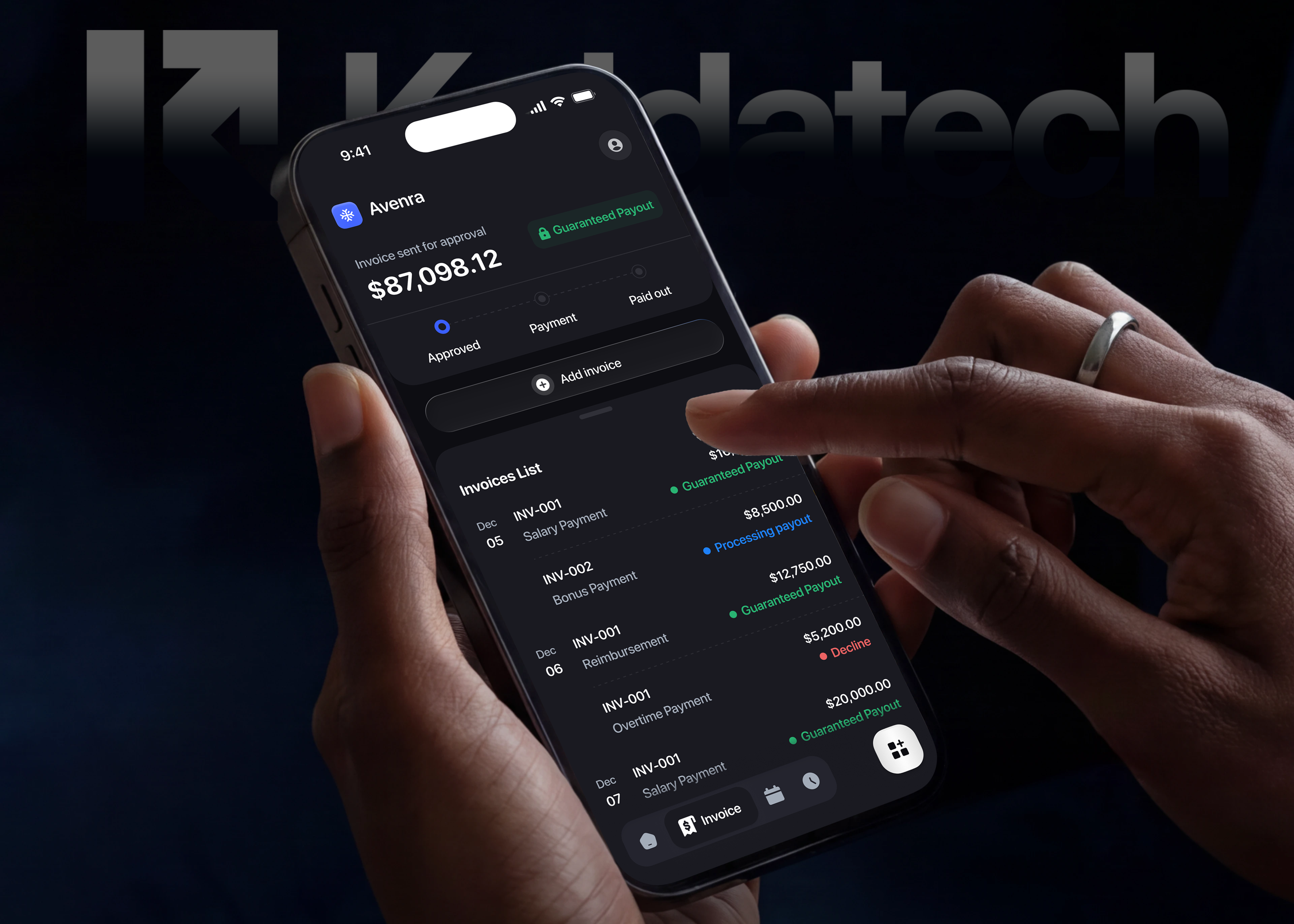 Example of Avenra — HR & Contractor Mobile Platform