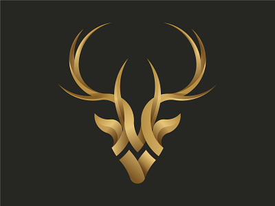 Deer V app branding design designer flat golden ratio graphic design icon illustration logo logo mark logomark minimalistic monogram simple symbol typography ui ux vector