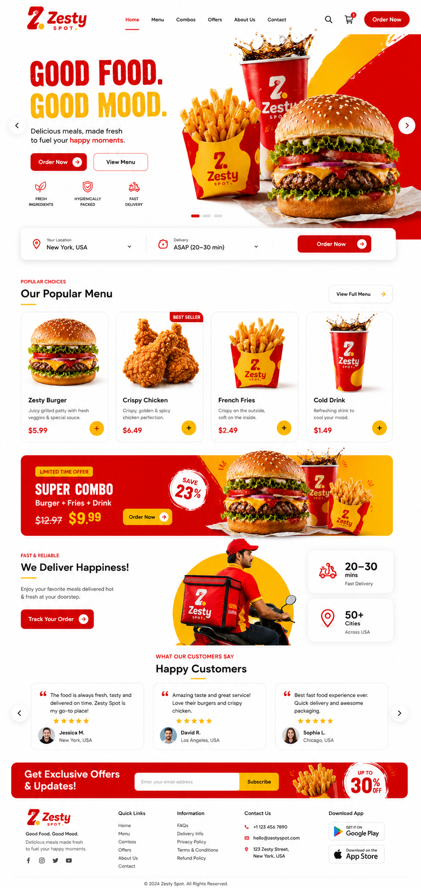 Example of Modern Fast Food Brand Identity Design