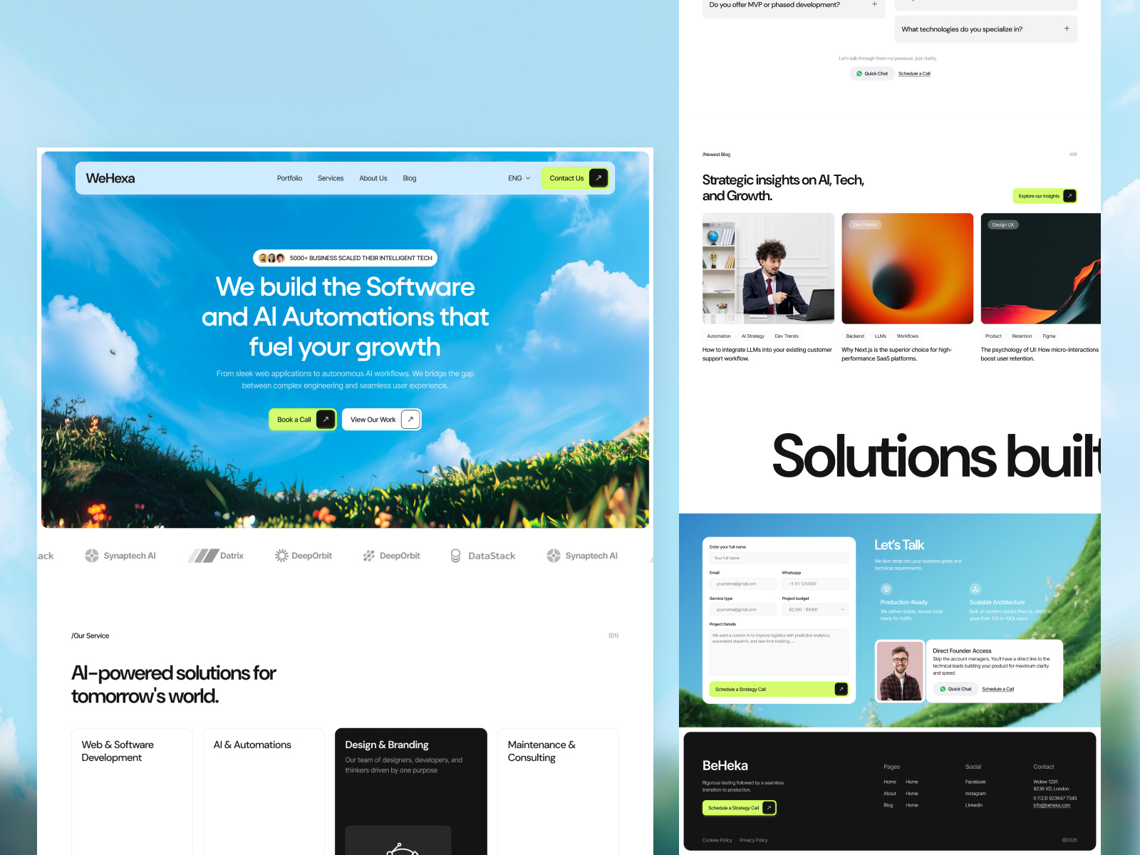 Agency - Landing Page Design agency chat clean design focotik header landing landing page landing page design messaging product design saas top agency typography ui ui ux user experience ux website website design