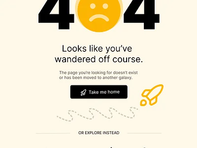 404 page Design dailyui design ui ux