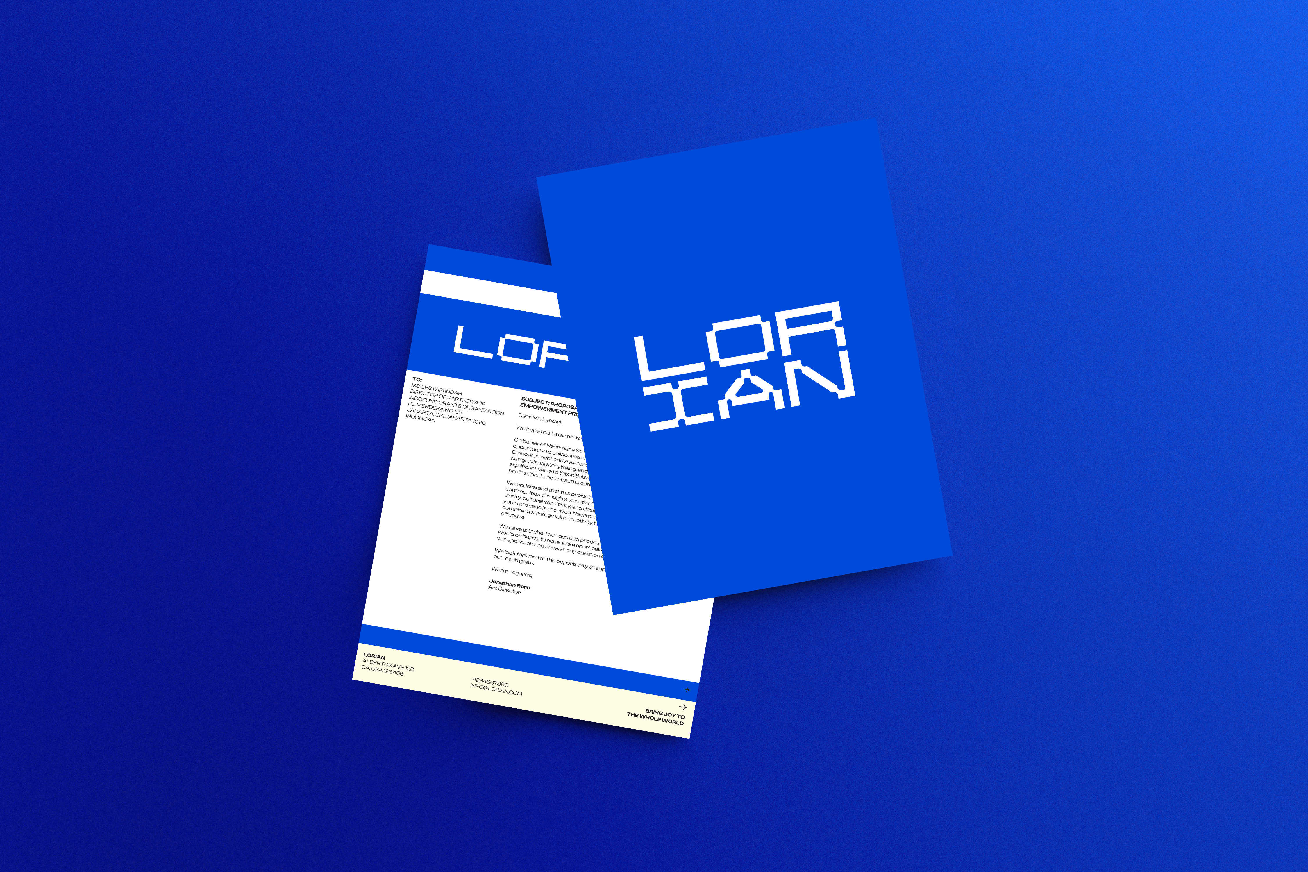 Example of Brand Identity Visual Branding Package  