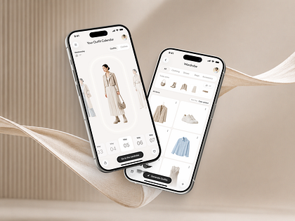 Your Outfit Calendar · Wardrobe App UI